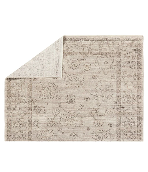 Vibe by Jaipur Living Camille Floral Gray/ Brown Area Rug 4'X5'2"