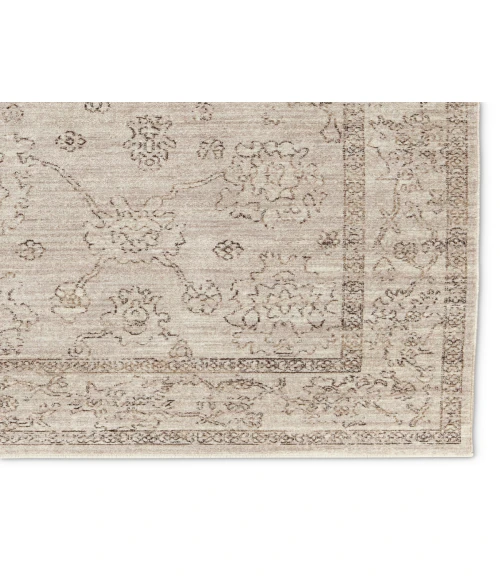 Vibe by Jaipur Living Camille Floral Gray/ Brown Area Rug 4'X5'2"