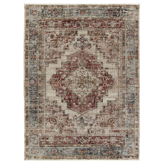 Vibe by Jaipur Living Emory Medallion Red/ Blue Area Rug 10'X14'