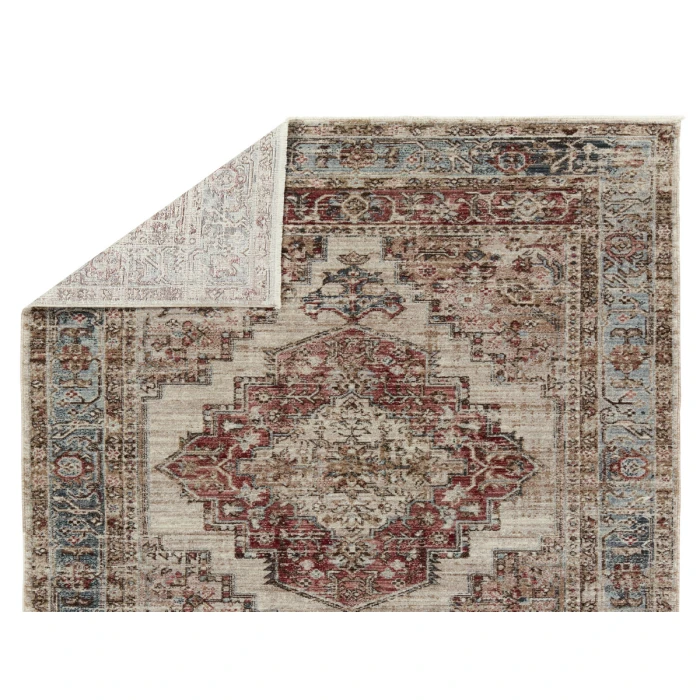 Vibe by Jaipur Living Emory Medallion Red/ Blue Area Rug 10'X14'