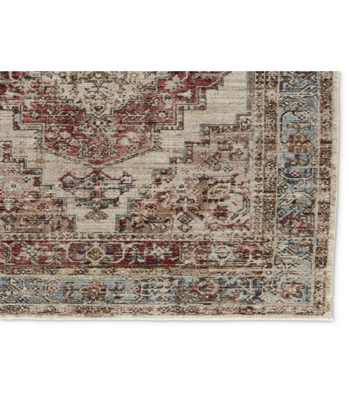 Vibe by Jaipur Living Emory Medallion Red/ Blue Area Rug 4'X5'2"