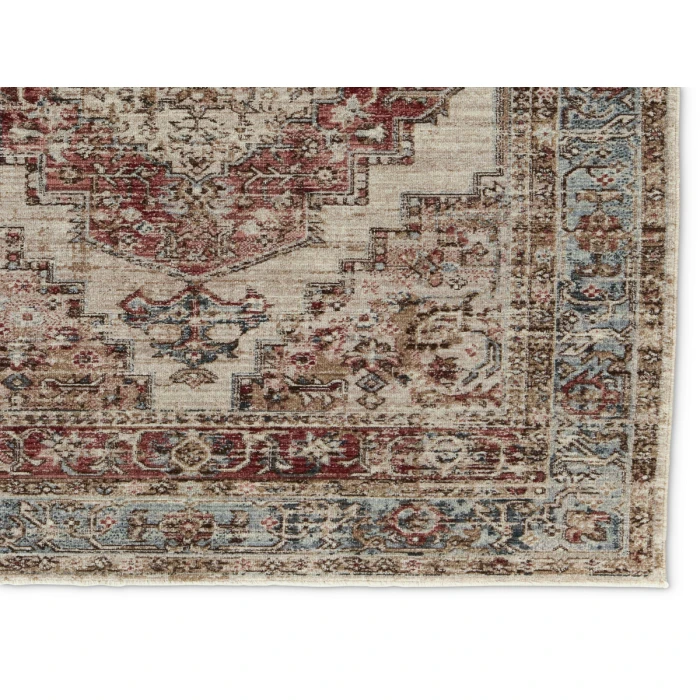 Vibe by Jaipur Living Emory Medallion Red/ Blue Area Rug 10'X14'