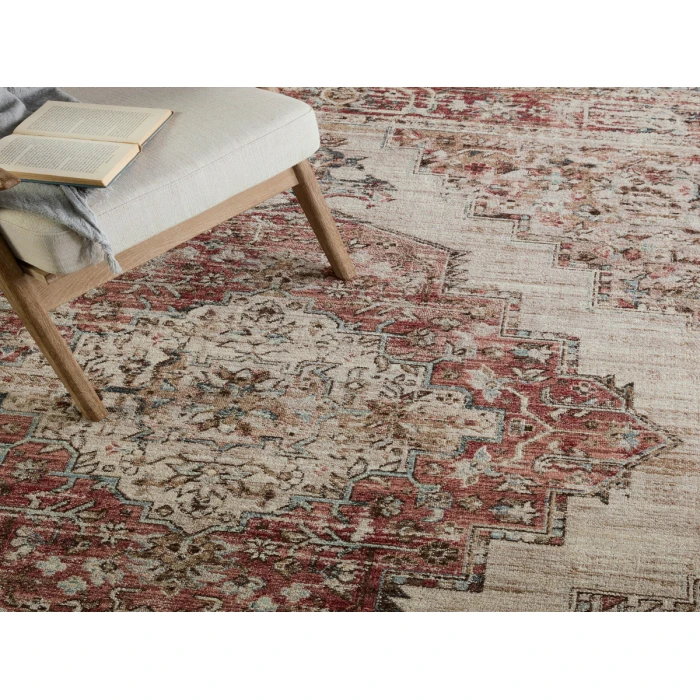 Vibe by Jaipur Living Emory Medallion Red/ Blue Area Rug 10'X14'