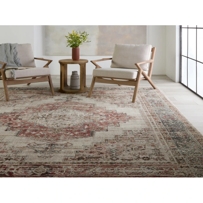 Vibe by Jaipur Living Emory Medallion Red/ Blue Area Rug 10'X14'