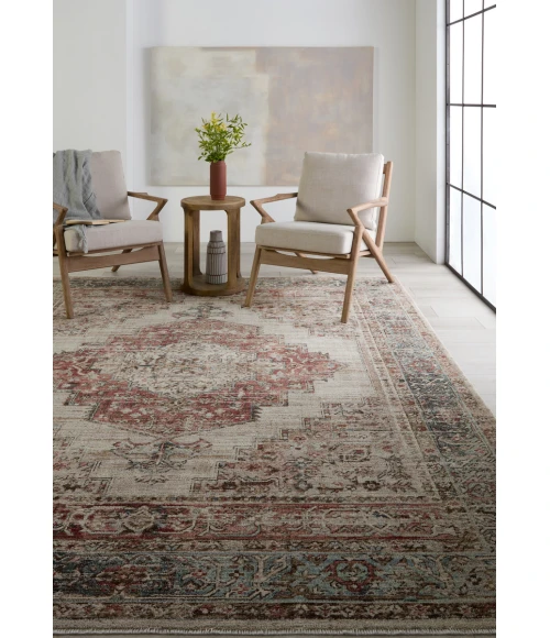 Vibe by Jaipur Living Emory Medallion Red/ Blue Area Rug 4'X5'2"