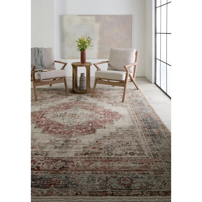 Vibe by Jaipur Living Emory Medallion Red/ Blue Area Rug 10'X14'