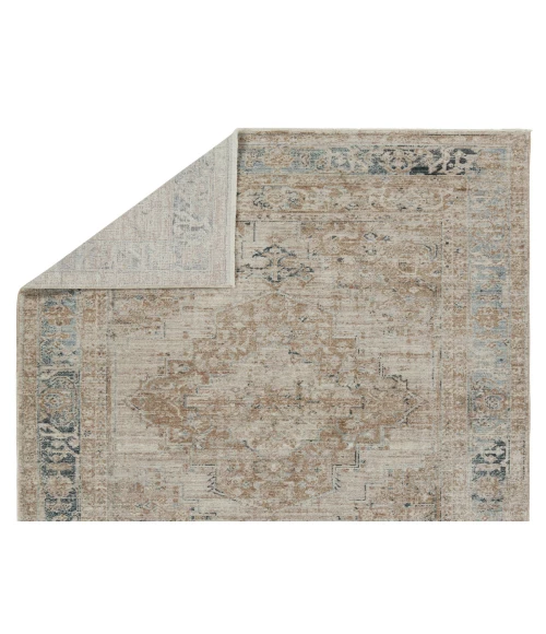Vibe by Jaipur Living Emory Medallion Taupe/ Tan Area Rug 9'6"X12'6"