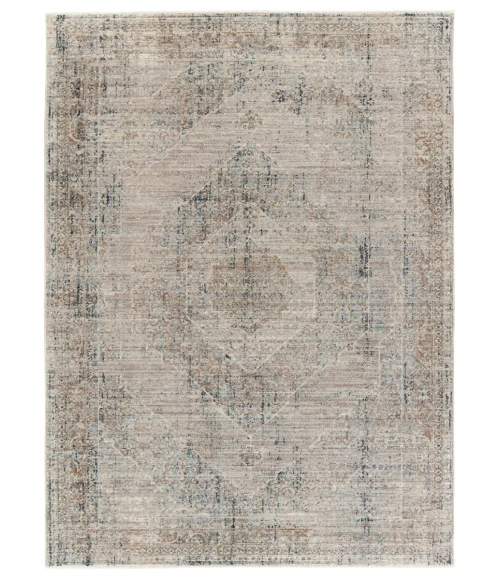 Vibe by Jaipur Living Emory Medallion Taupe/ Blue Area Rug 4'X5'2"