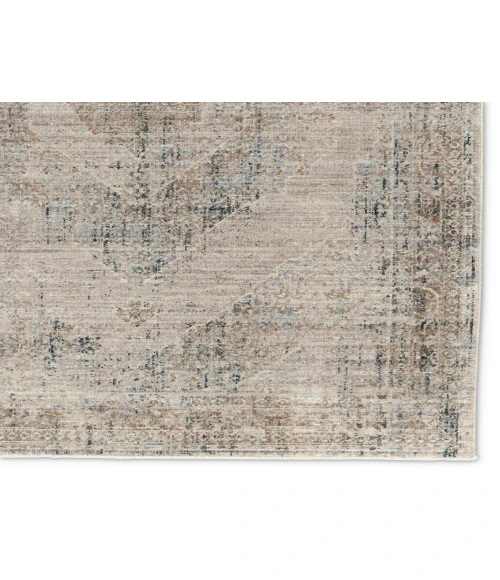 Vibe by Jaipur Living Emory Medallion Taupe/ Blue Area Rug 4'X5'2"
