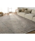 Vibe by Jaipur Living Emory Medallion Taupe/ Blue Area Rug 4'X5'2"