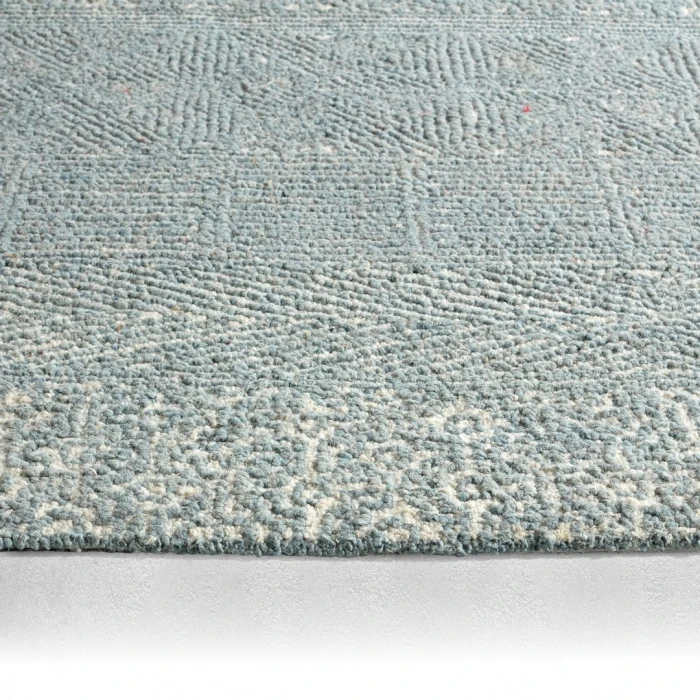 Jaipur Living Viatte Handmade Geometric Blue/ Cream Area Rug 10'X14'