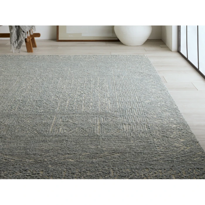 Jaipur Living Viatte Handmade Geometric Blue/ Cream Area Rug 10'X14'