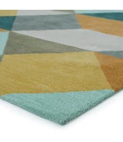 Jaipur Living En Casa By Luli Sanchez Tufted Ojo LST16 Gold/Teal 9 ft. X 13 ft. Rectangle Rug