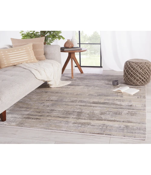 Jaipur Living Leverett Abstract Gray/ White Area Rug (6'X9')