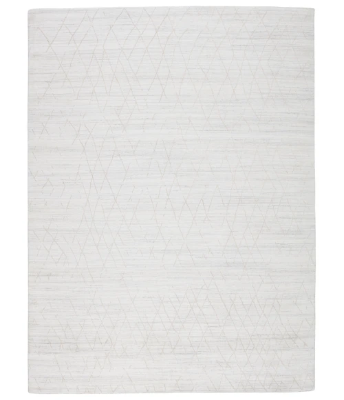 Jaipur Living Sahar Handmade Trellis White/ Tan Area Rug (5'X8')