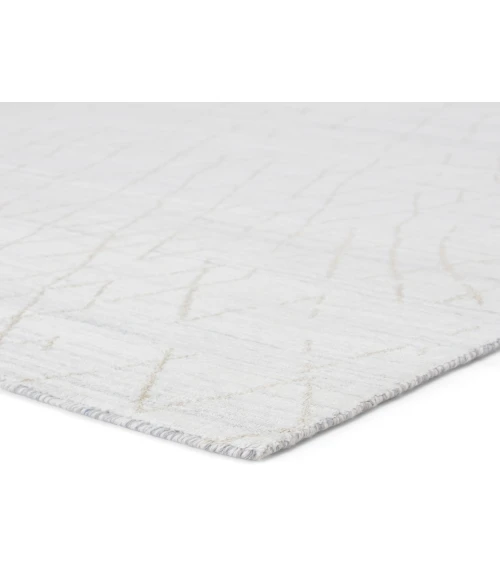 Jaipur Living Sahar Handmade Trellis White/ Tan Area Rug (5'X8')