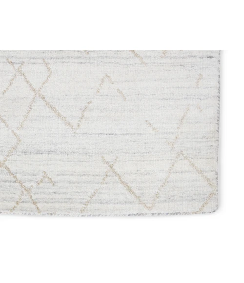Jaipur Living Sahar Handmade Trellis White/ Tan Area Rug (5'X8')