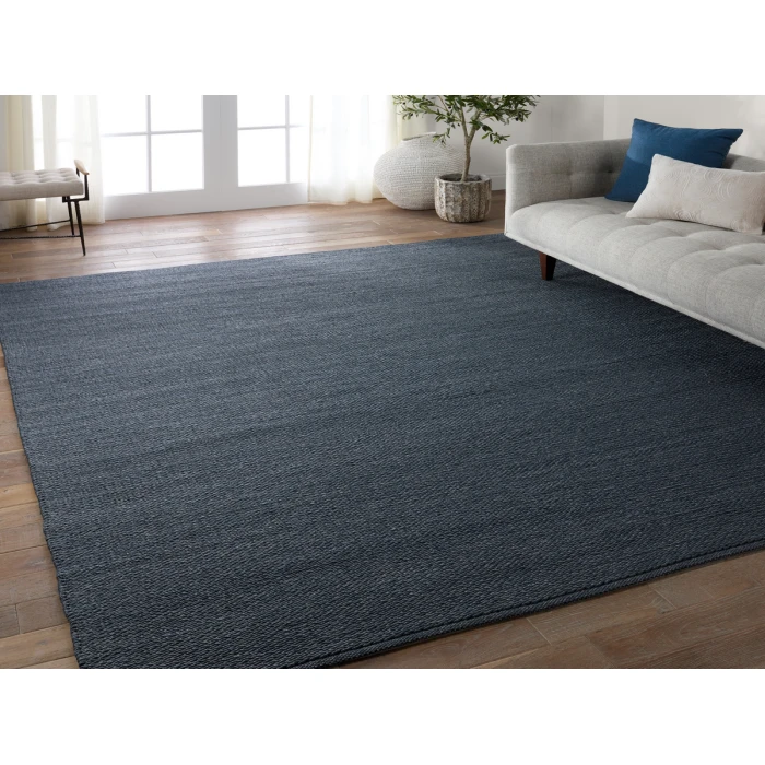 Jaipur Living Ryker Handmade Indoor/Outdoor Solid Blue Area Rug 10'X14'