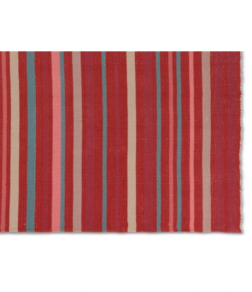 Vibe by Jaipur Living Viviana Handmade Striped Red/Blue Area Rug 4'X6'