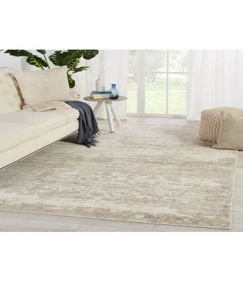 Barclay Butera by Jaipur Living Retreat Handmade Abstract Light Gray/ Ivory Area Rug (9'X12')