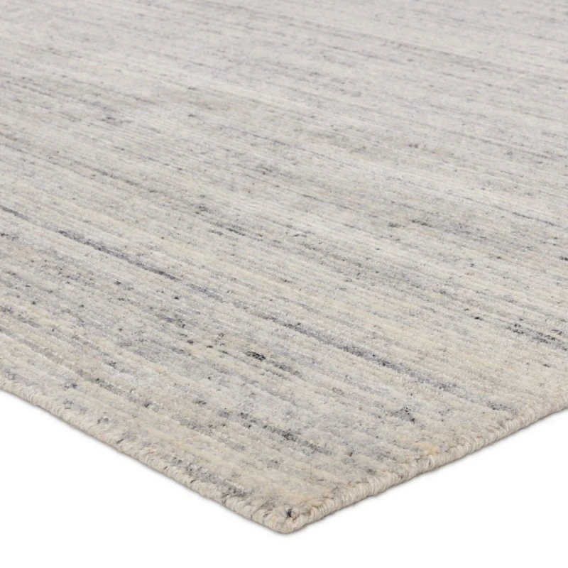 Jaipur Living Vassa Handmade Solid White/ Gray Runner Rug 3'X12'