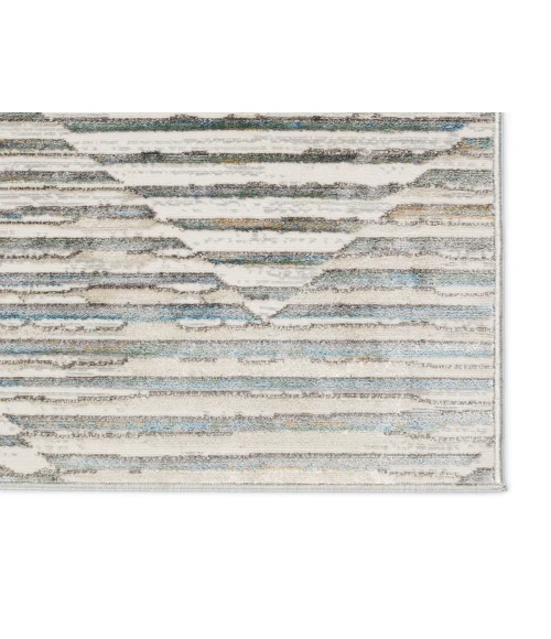 Vibe by Jaipur Living Wilmot Striped Gray/ Light Blue Area Rug (9'10"X14')