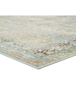 Vibe by Jaipur Living Melo Thayer MEL04 Green Light Gray 7 ft. 10 in. X 10 ft. Rectangle Rug