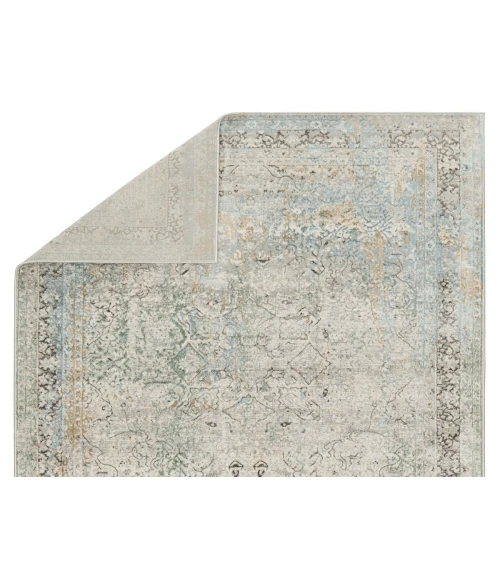 Vibe by Jaipur Living Thayer Medallion Green/ Light Gray Area Rug (7'10"X10')