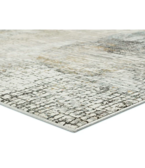 Vibe by Jaipur Living Lavorre Abstract Gray/ Gold Area Rug (5'3"X8')