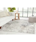Vibe by Jaipur Living Lavorre Abstract Gray/ Gold Area Rug (5'3"X8')