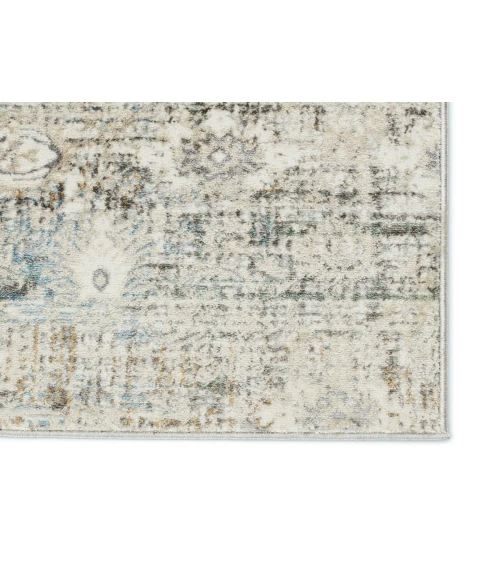 Vibe by Jaipur Living Kenrick Floral Gray/ Light Blue Area Rug (9'10"X14')