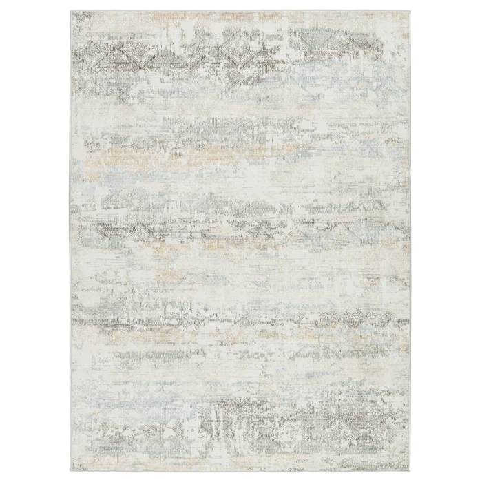 Vibe by Jaipur Living Chantel Trellis Gray/ Green Runner Rug (2'6"X10')