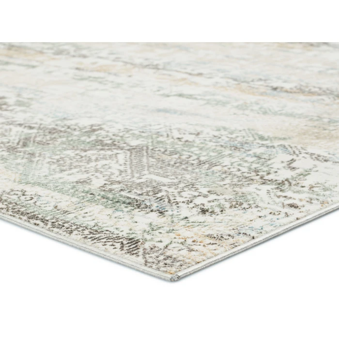 Vibe by Jaipur Living Chantel Trellis Gray/ Green Runner Rug (2'6"X10')