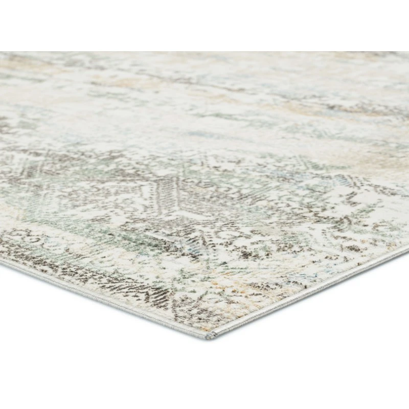 Vibe by Jaipur Living Chantel Trellis Gray/ Green Runner Rug (2'6"X10')