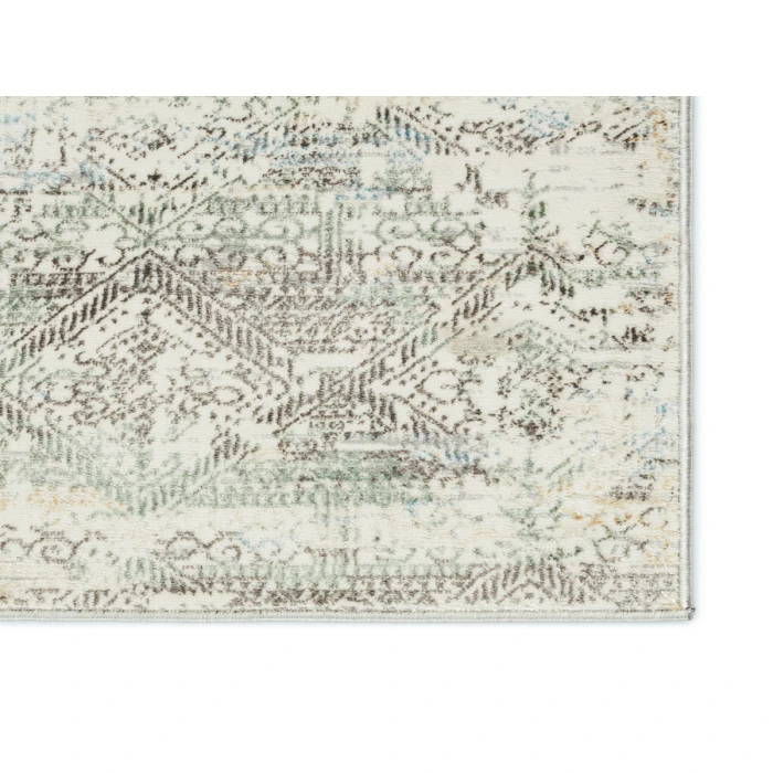 Vibe by Jaipur Living Chantel Trellis Gray/ Green Runner Rug (2'6"X10')