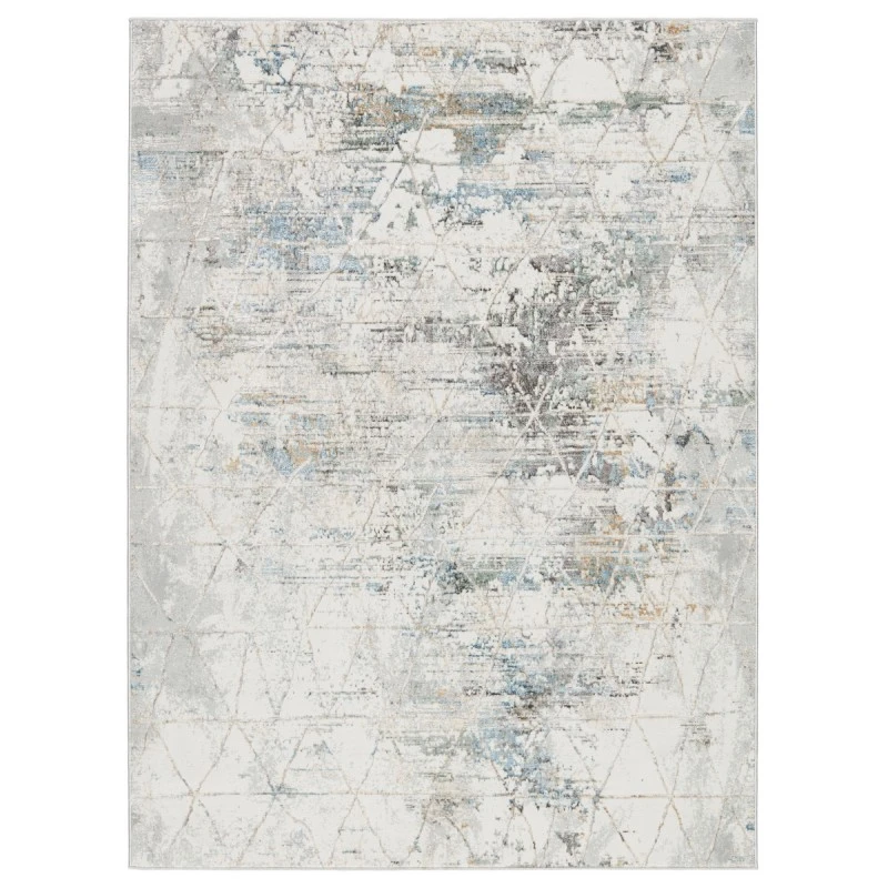 Vibe by Jaipur Living Arya Trellis Gray/ Light Blue Area Rug (9'3"X12')