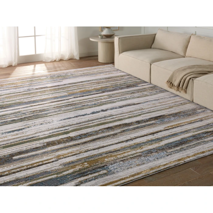Vibe by Jaipur Living Fioro Striped Multicolor/ Cream Area Rug 7'10"X10'