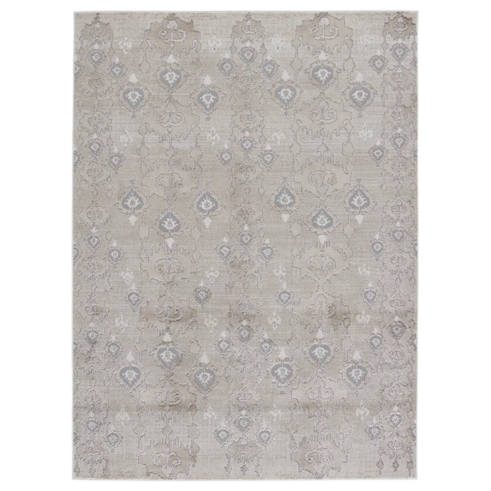 Nikki Chu by Jaipur Living Inigo Ikat Taupe/ Gray Area Rug (7'10"X10'6")