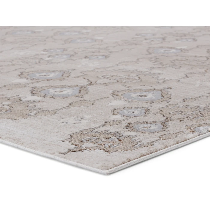 Nikki Chu by Jaipur Living Inigo Ikat Taupe/ Gray Area Rug (7'10"X10'6")