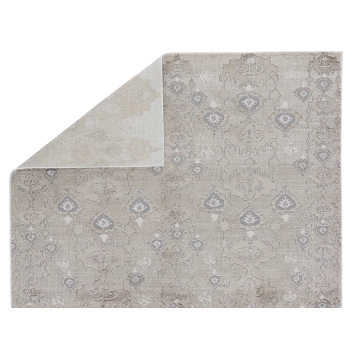 Nikki Chu by Jaipur Living Inigo Ikat Taupe/ Gray Area Rug (7'10"X10'6")