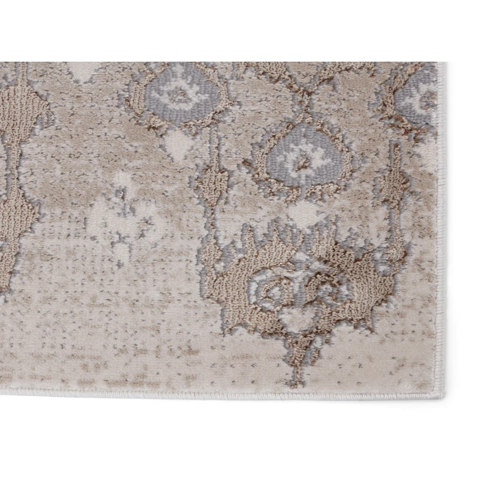 Nikki Chu by Jaipur Living Inigo Ikat Taupe/ Gray Area Rug (7'10"X10'6")