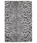 Nikki Chu by Jaipur Living Kimball Animal Dark Blue/ Ivory Runner Rug (2'2"X8')
