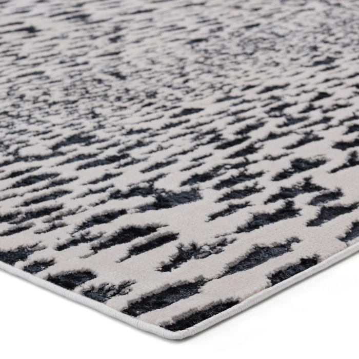 Nikki Chu by Jaipur Living Kimball Animal Dark Blue/ Ivory Runner Rug (2'2"X8')