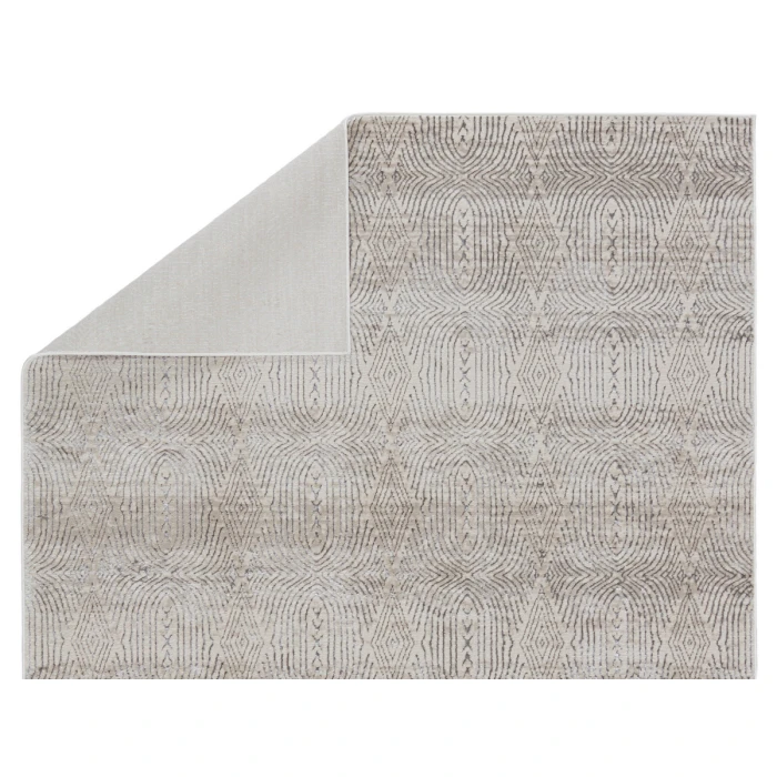 Nikki Chu by Jaipur Living Jaco Trellis Cream/ Gray Area Rug (9'6"X13')