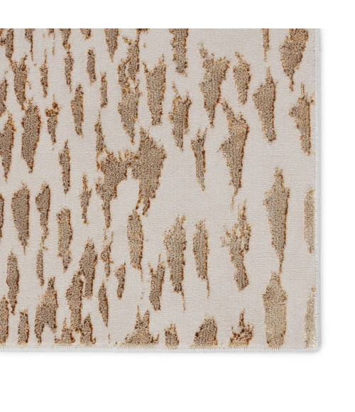 Nikki Chu by Jaipur Living Kimball Animal Ivory/ Gold Area Rug (9'6"X13')