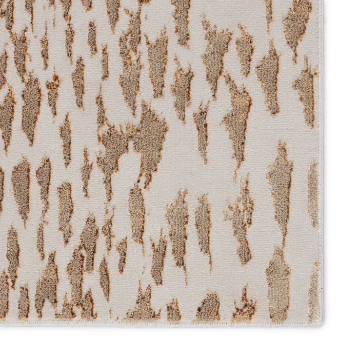 Nikki Chu by Jaipur Living Kimball Animal Ivory/ Gold Area Rug (7'10"X10'6")