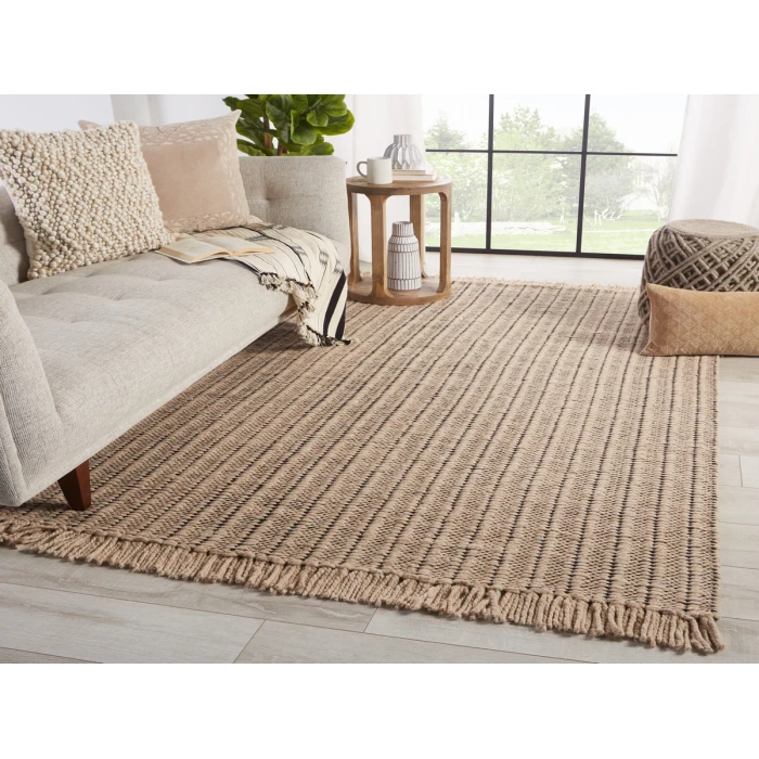 Jaipur Living Morning Mantra Beige MMR01 18 in. Swatch Square Rug
