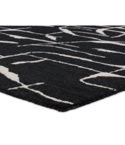 Jaipur Living Mallino By Nikki Chu Noir MNK01 Black - White 9 ft. X 12 ft. Rectangle Rug