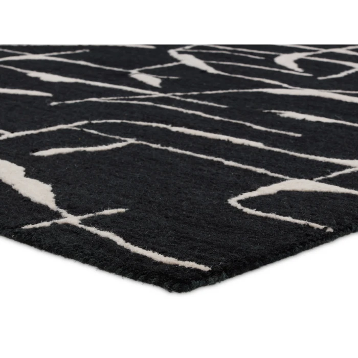 Jaipur Living Mallino By Nikki Chu Black MNK01 18 in. Swatch Square Rug