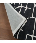 Nikki Chu by Jaipur Living Noir MNK01 Handmade Abstract Black and White Area Rug (10'x14')